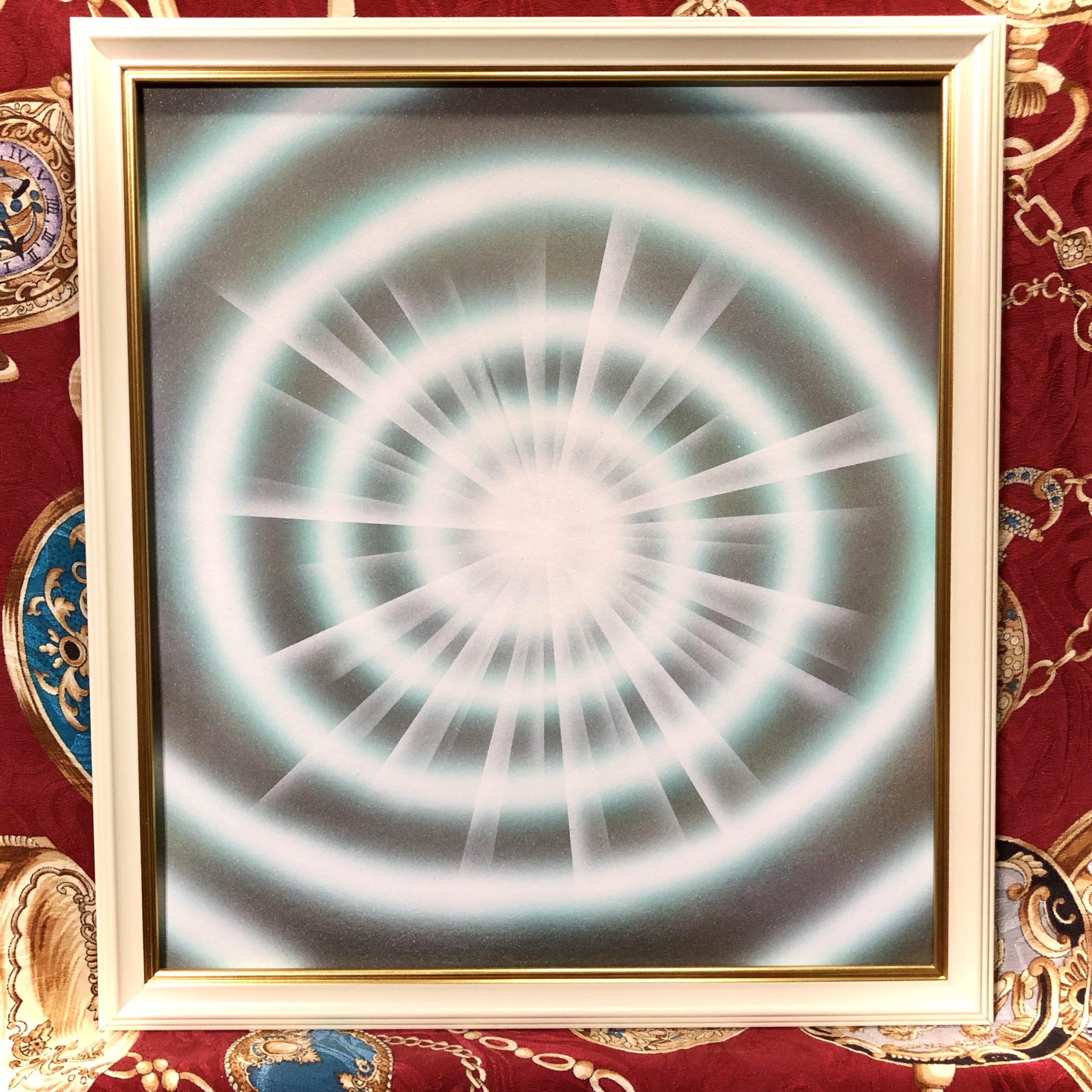 【波動を上げる宇宙の渦】現代アート絵画作品 次元上昇の右渦ボルテックスvortex 銀河コスミックアート