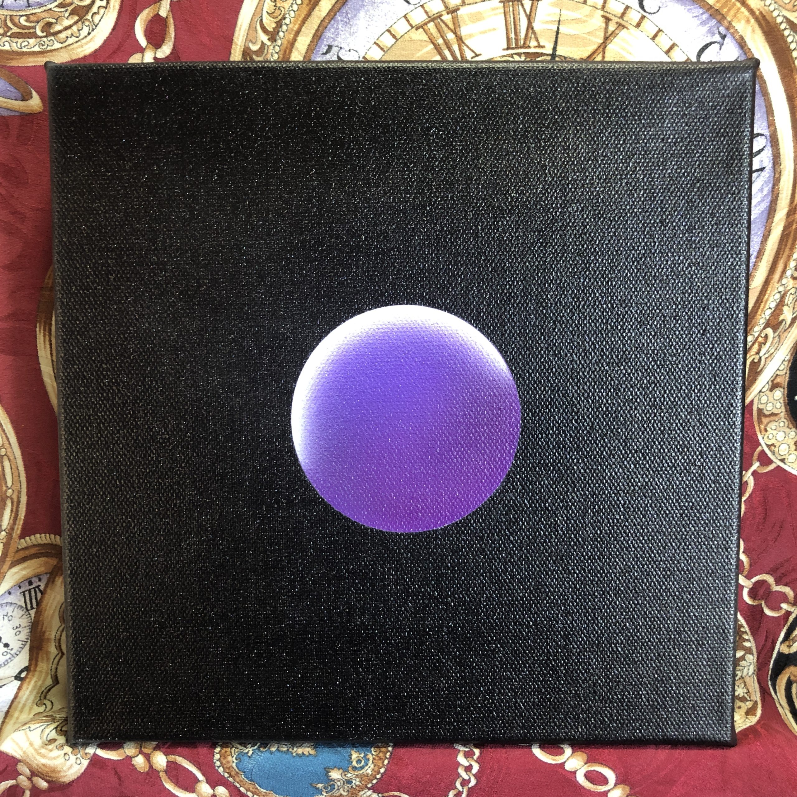 スピリチュアルアート【皆既月食】幻想的皆既月食 紫 革命の天王星食 spiritualart
